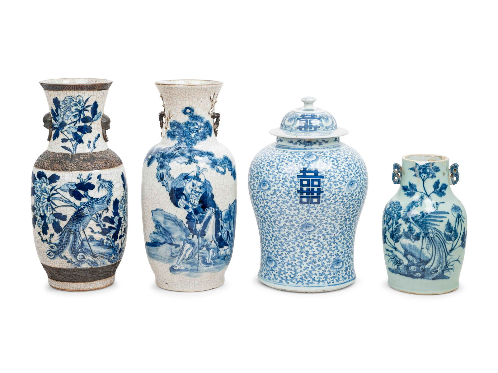 Four Chinese Blue and White Porcelain Vessels (1 of 6)