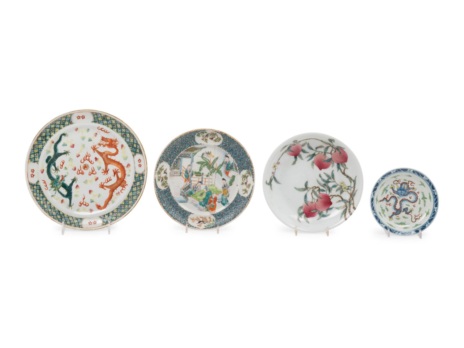 Four Chinese Porcelain Plates (1 of 10)
