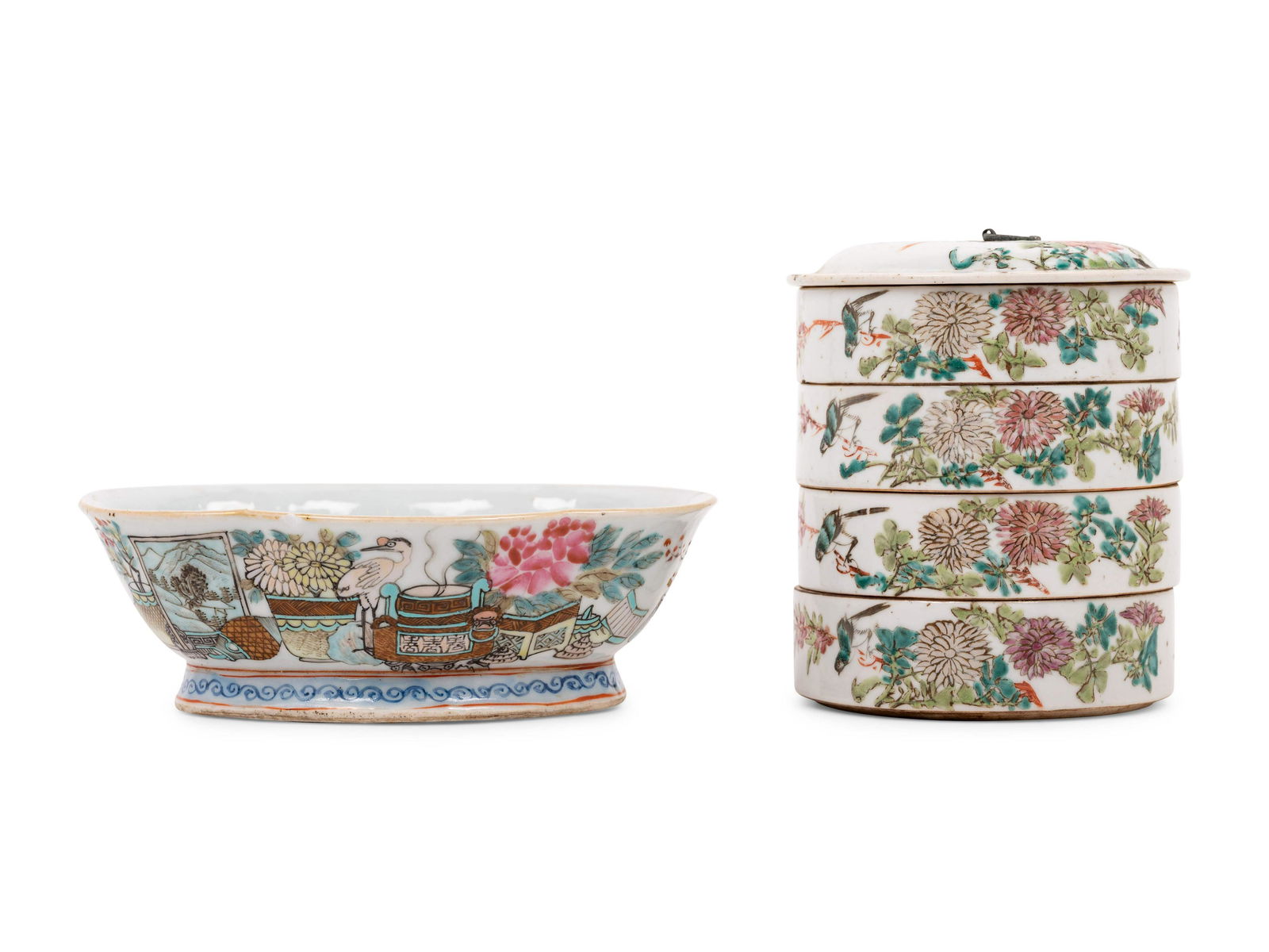 Two Chinese Qianjiang Porcelain Articles (1 of 7)