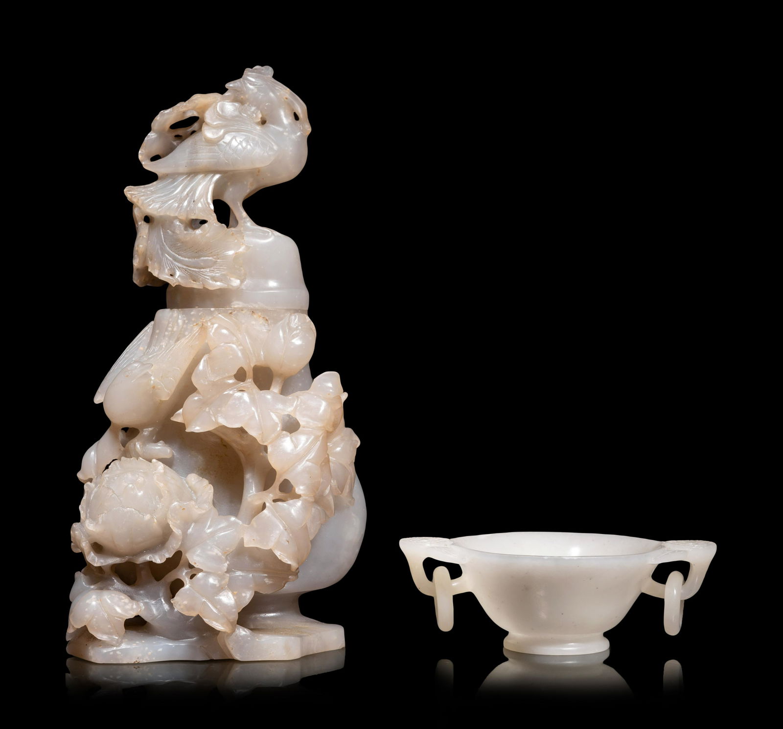 Two Chinese Carved Hardstone Vessels (1 of 5)