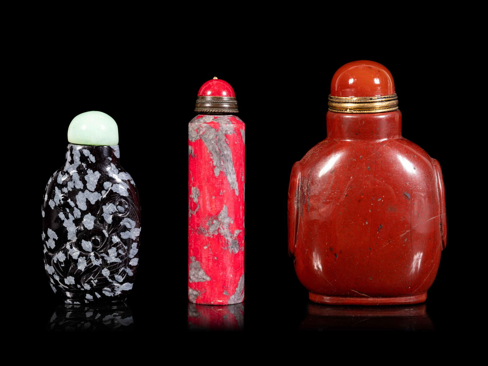 Three Hardstone Snuff Bottles (1 of 4)