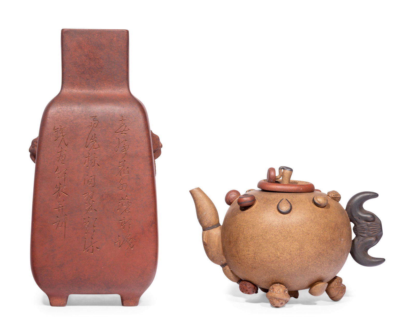 Two Yixing Zisha Pottery Wares (1 of 7)