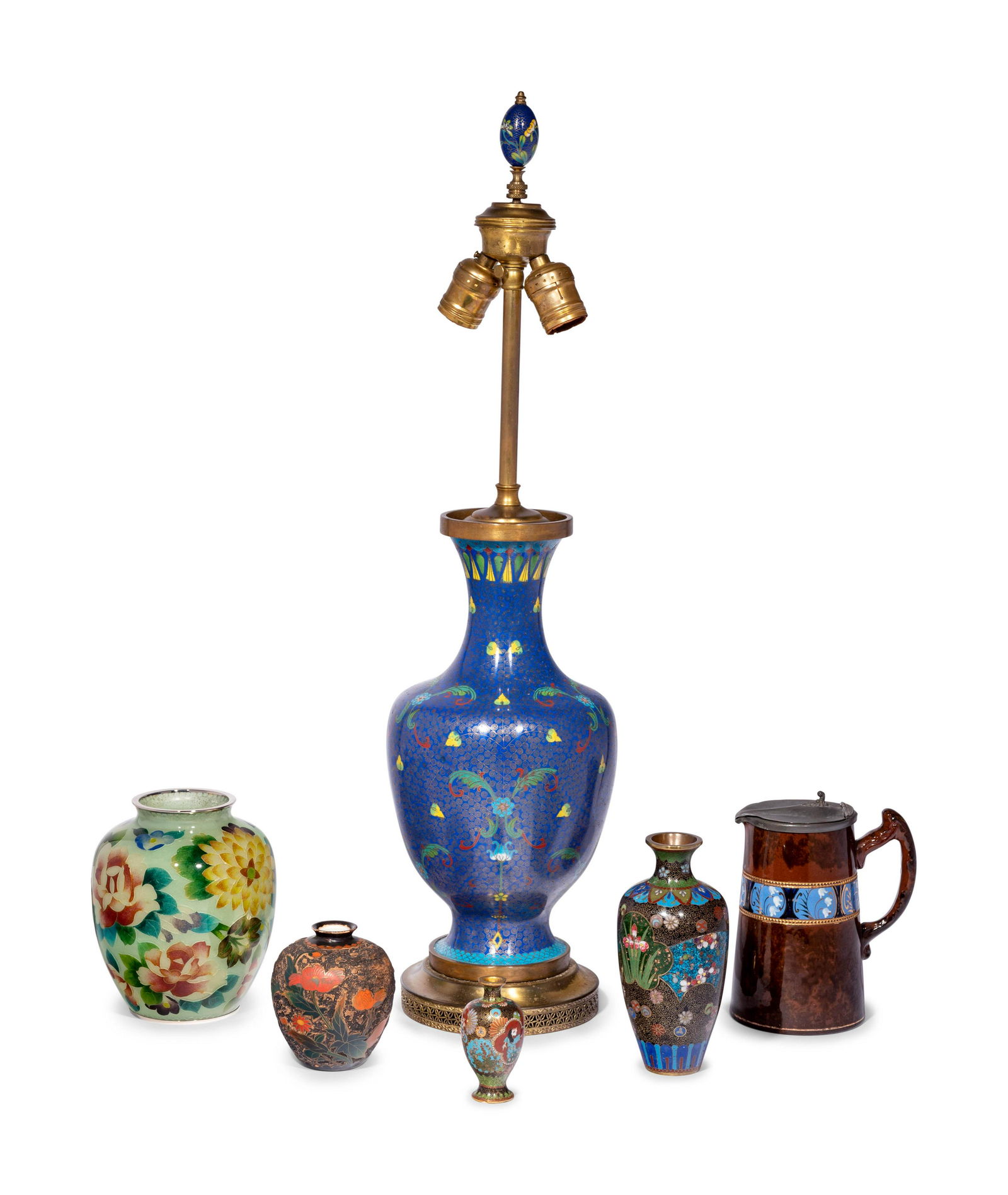 Six Japanese Cloisonné Enameled Articles (1 of 6)