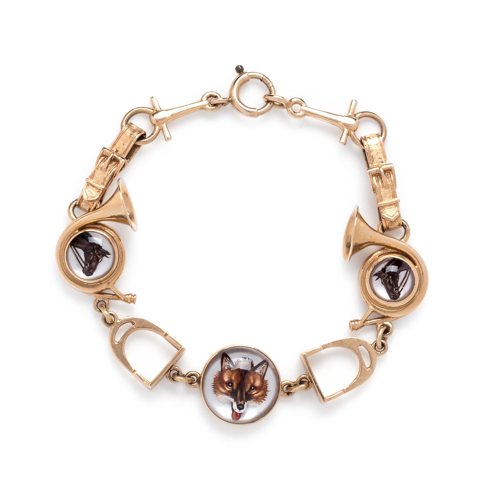 YELLOW GOLD AND ESSEX CRYSTAL BRACELET (1 of 2)