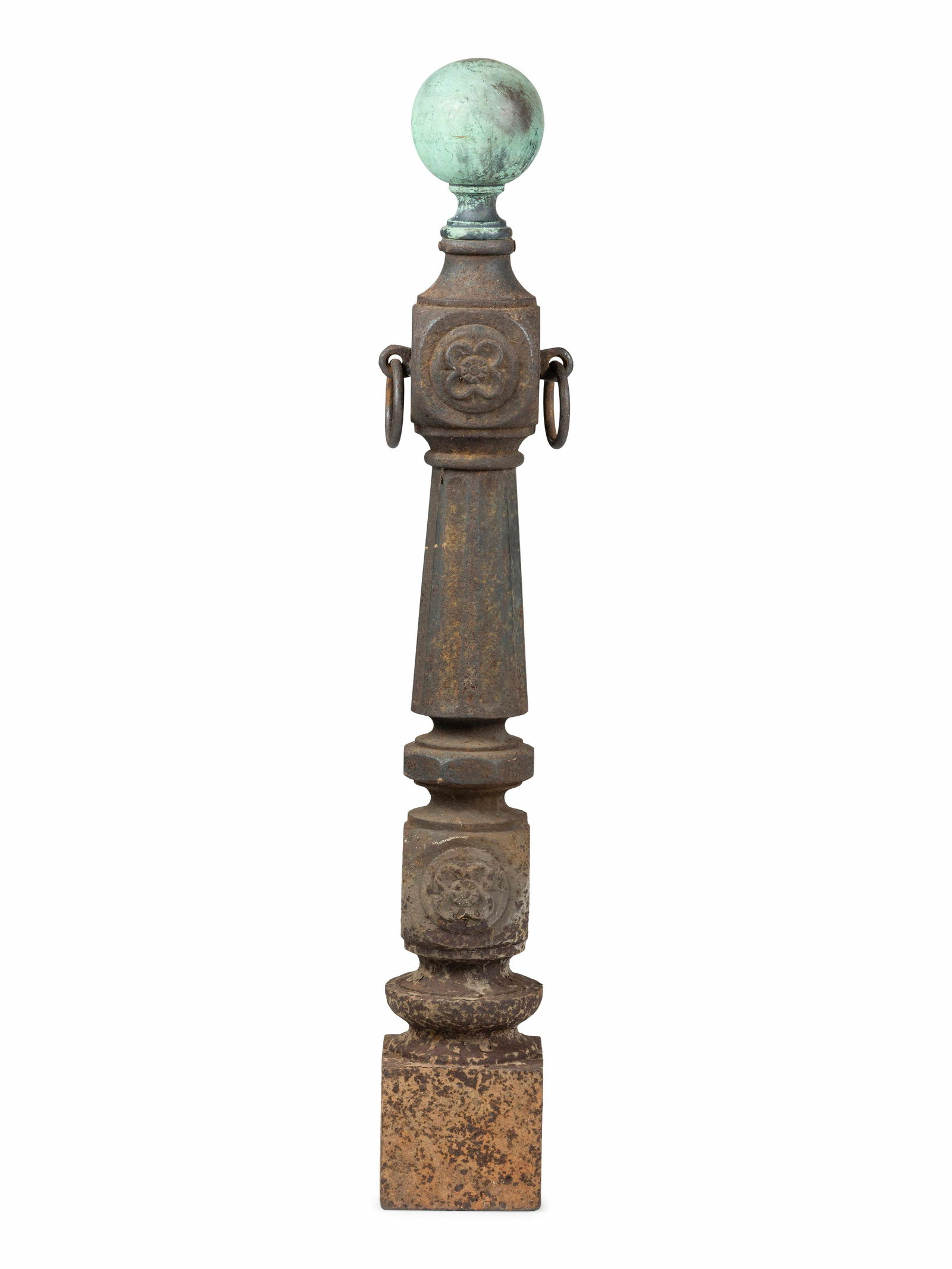 A Cast-Iron Hitching Post with Copper Finial (1 of 4)