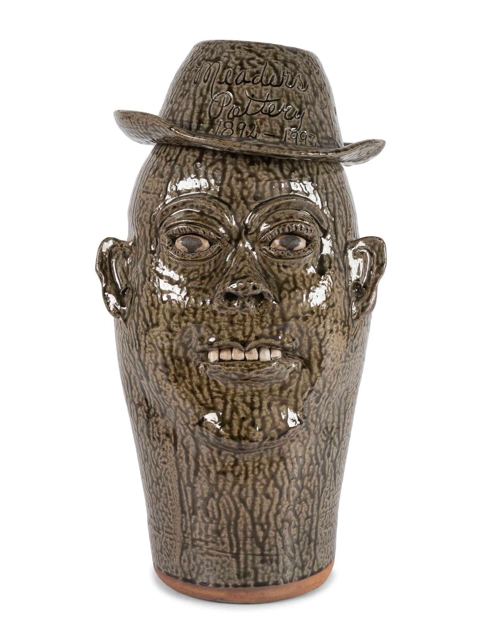 A Cleater and Billie Meaders Stoneware Face Jug (1 of 7)