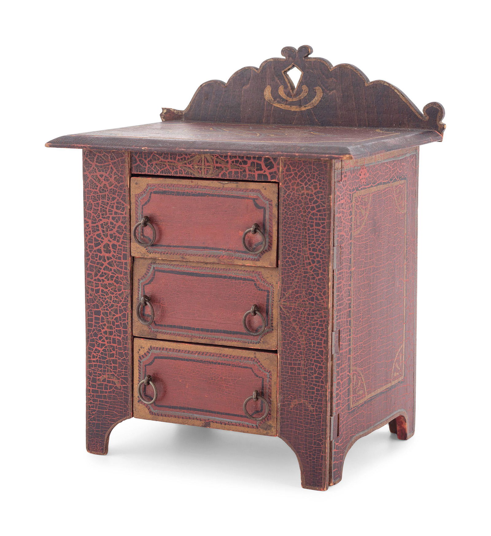 A Diminutive Folk Art Painted Chest (1 of 5)