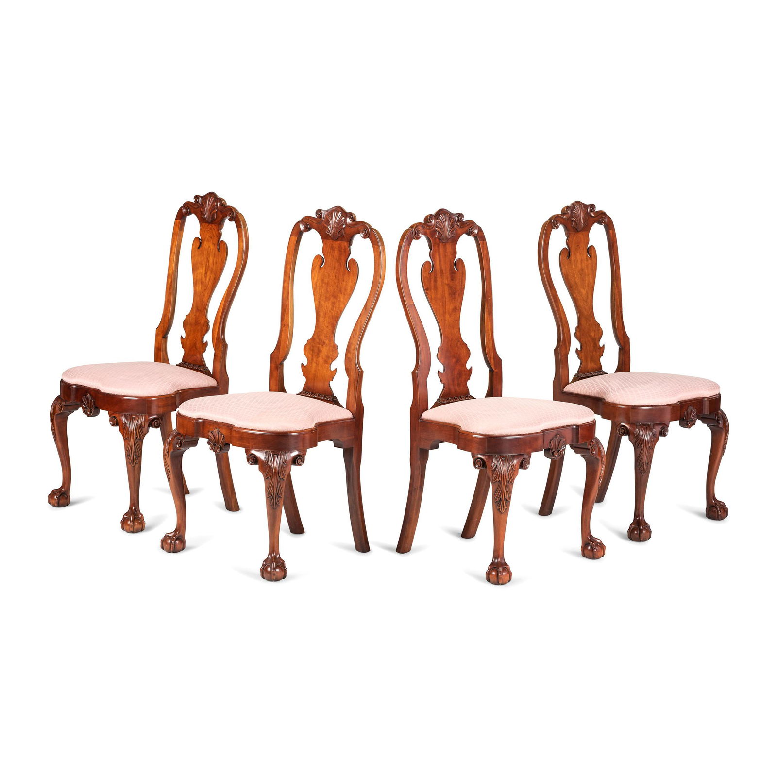 A Set of Four Queen Anne Style Shell and Volute Carved (1 of 5)