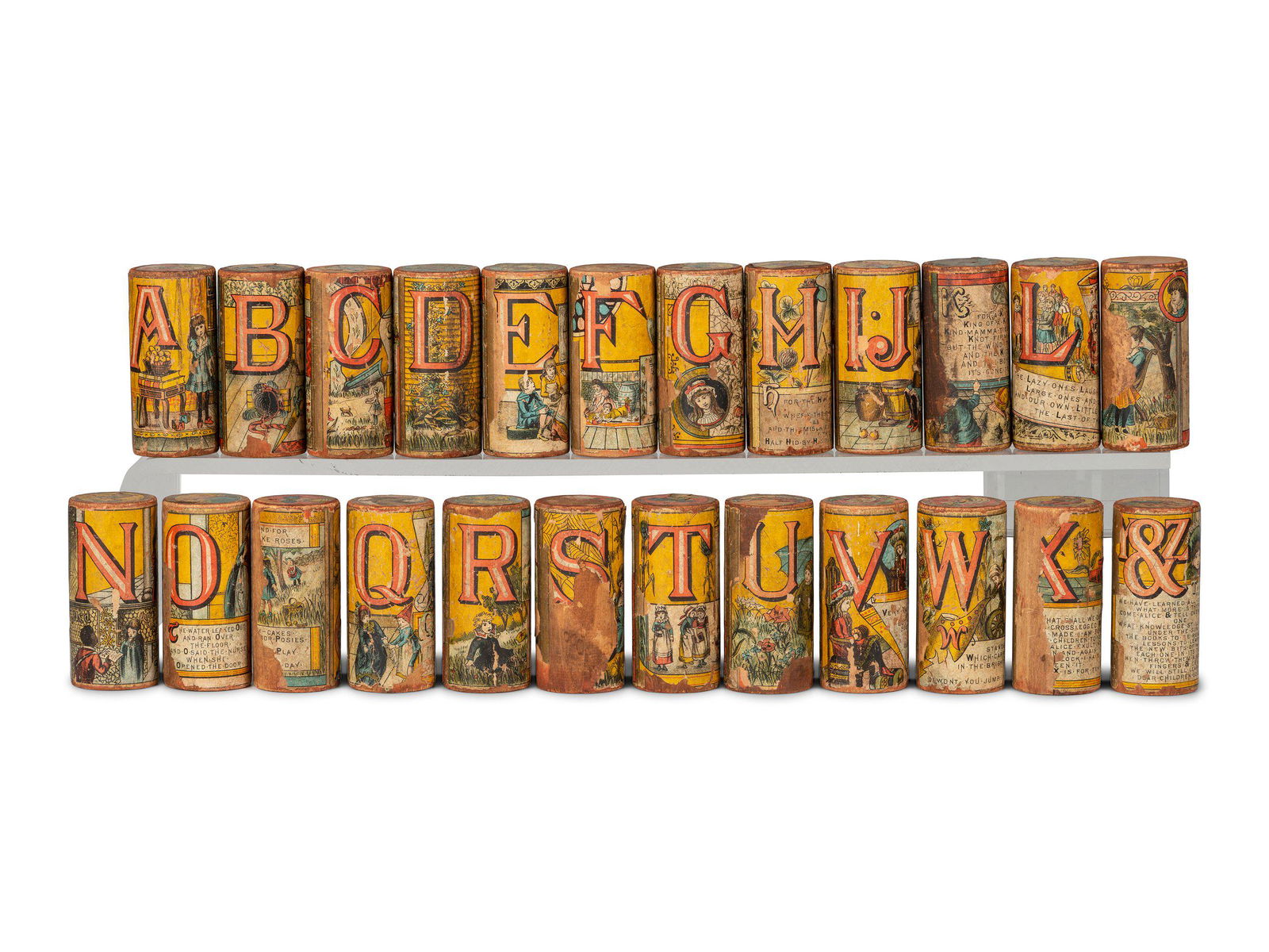 A Collection of Lithograph Paper on Wood Children's (1 of 7)