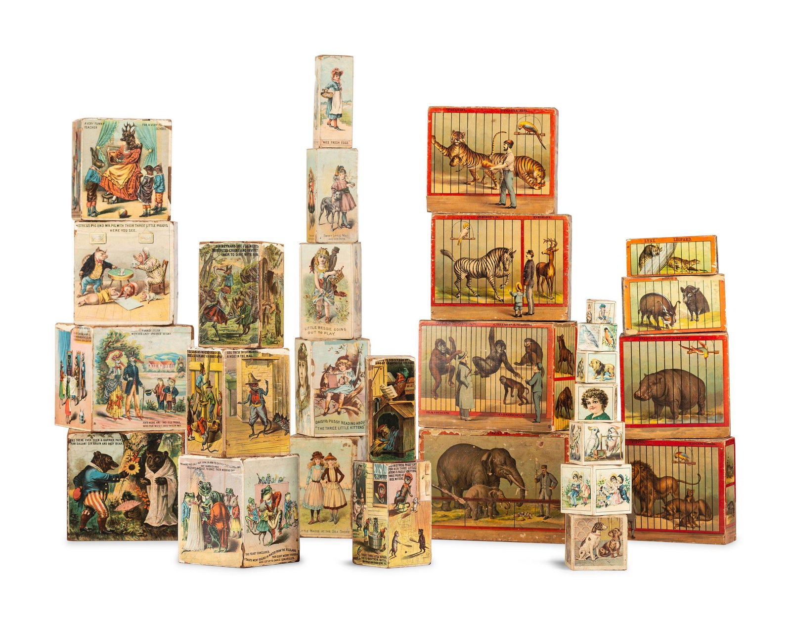 Four Children's Nesting Block Sets (1 of 3)