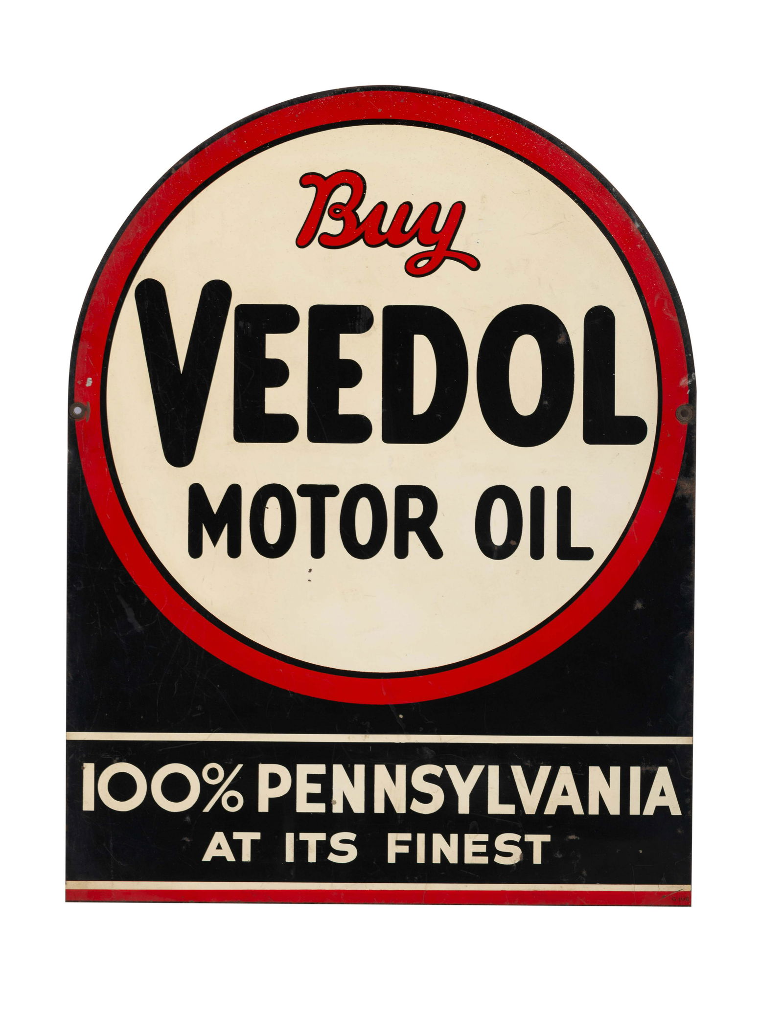 A Buy Veedol Motor Oil Double-Sided Advertising Sign (1 of 2)