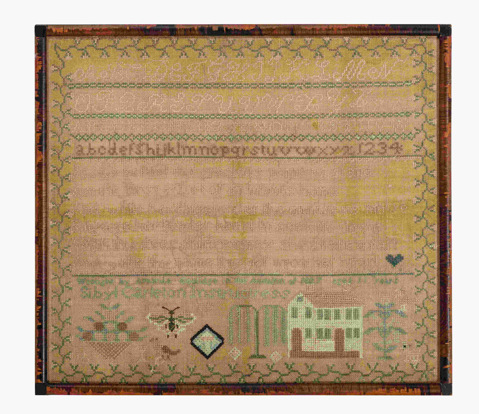 A Needlework Alphabet Sampler Wrought by Amanda (1 of 1)