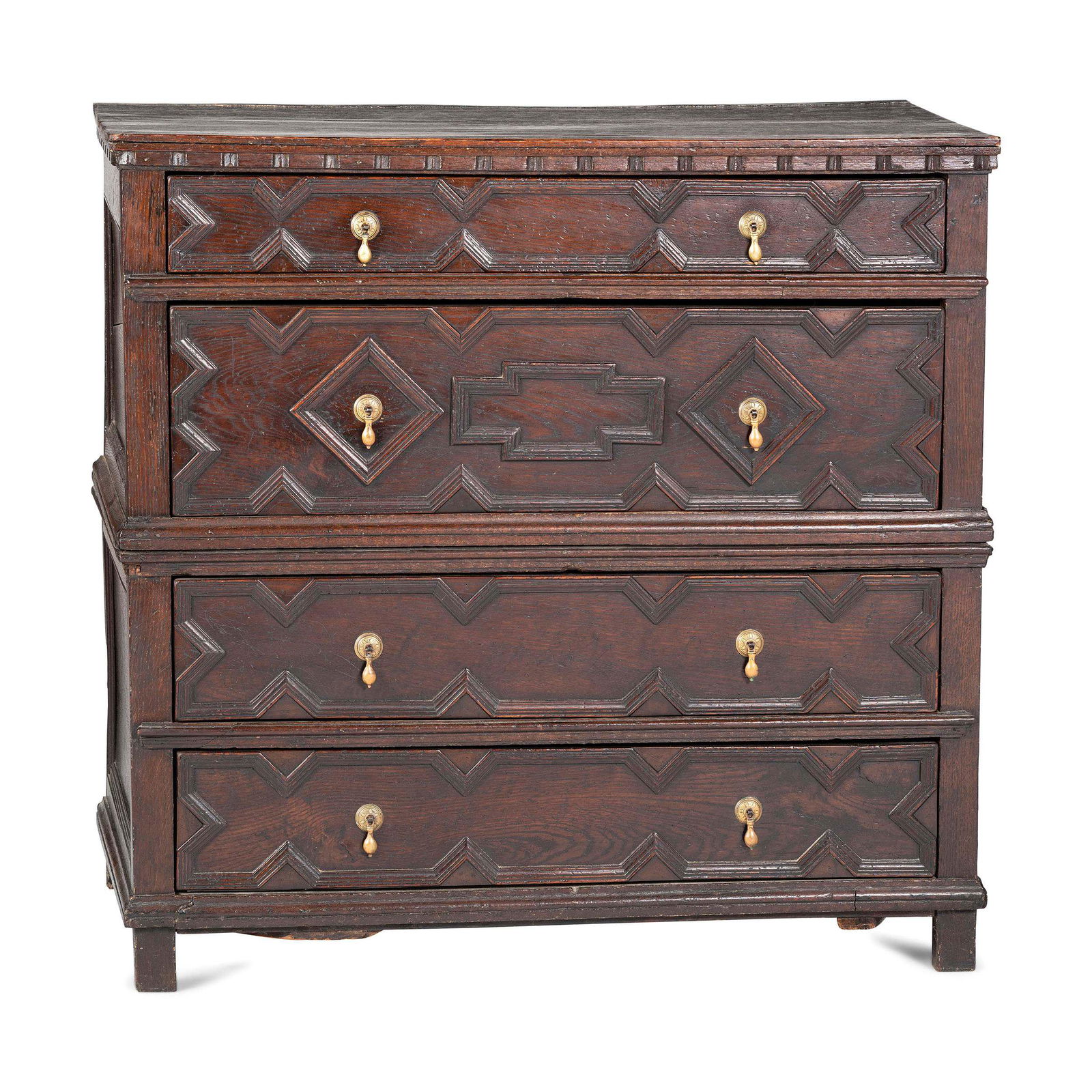 A Charles II Oak Chest of Drawers (1 of 3)