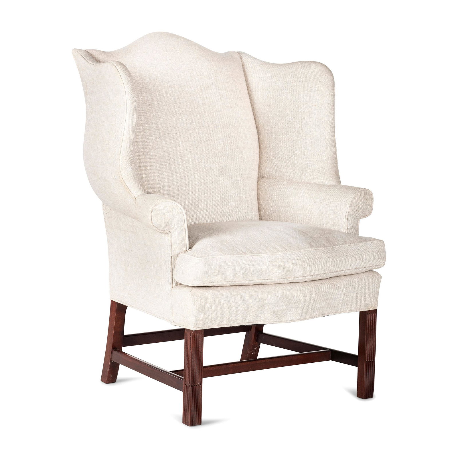 A Chippendale Style Easy Chair: A Chippendale Style Easy Chair Hickory Chair Co., 20th Century Height 45 1/2 inches. Property from the Estate of Paul Thomas Griffith, Dayton, Ohio