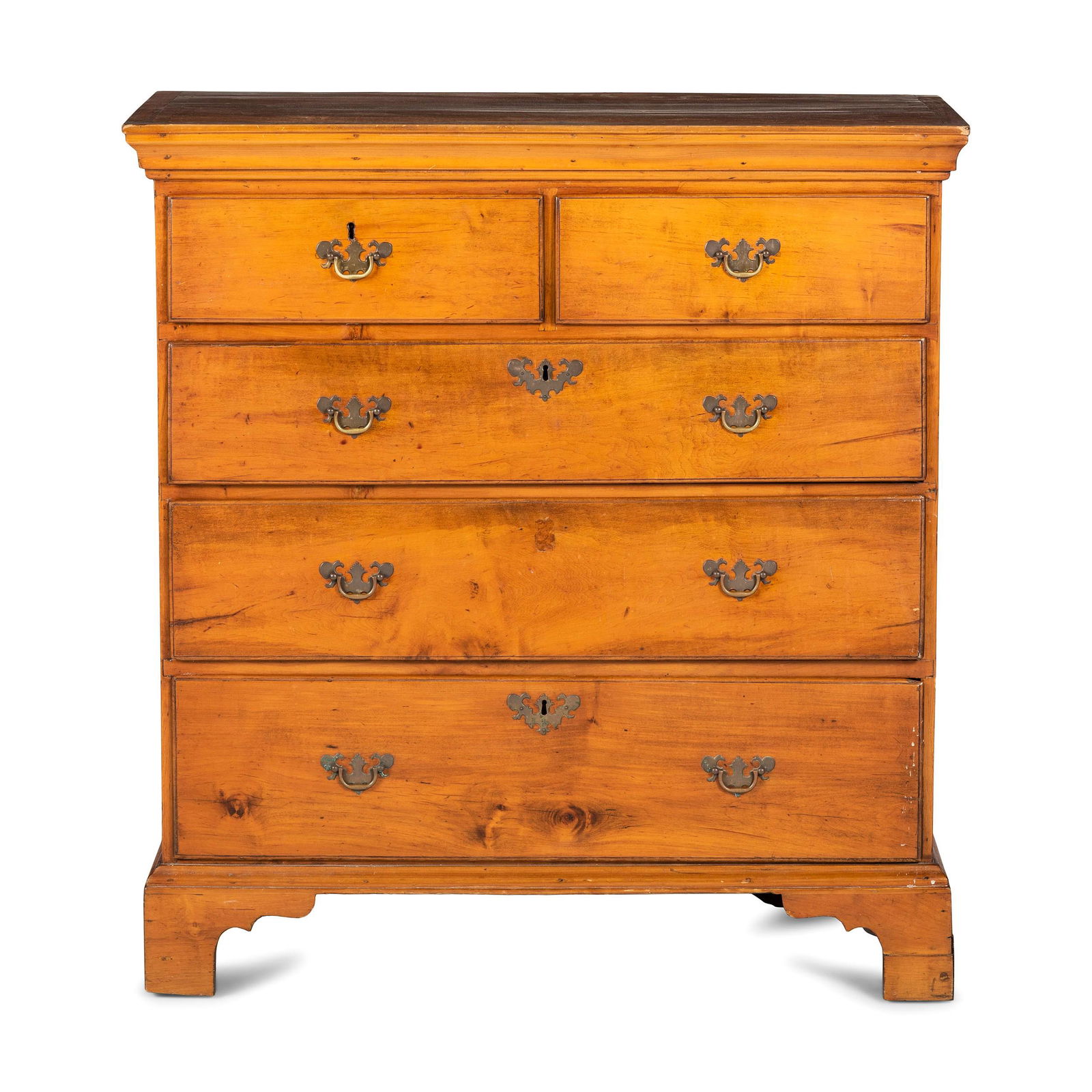 A Chippendale Red Spruce Chest of Drawers (1 of 4)