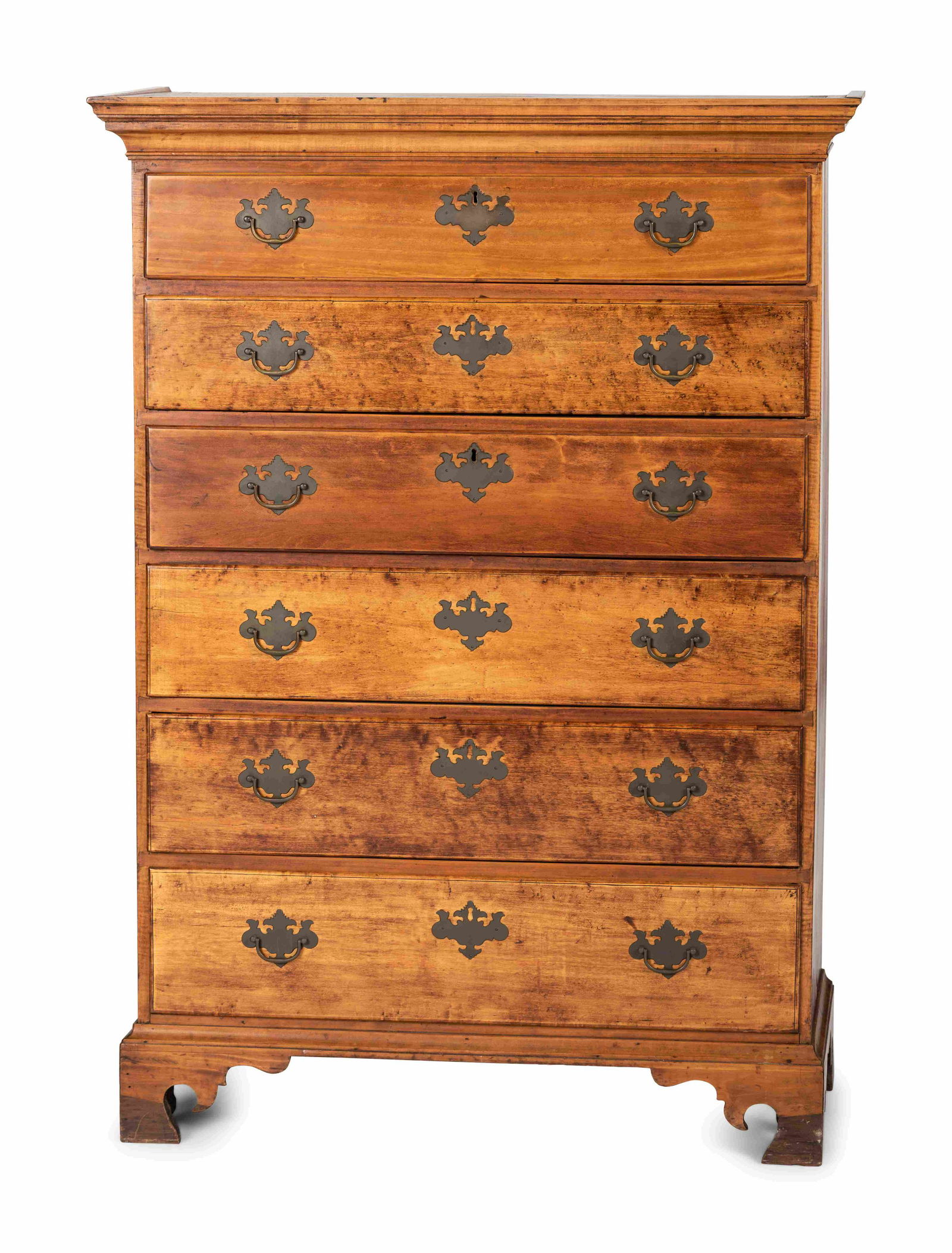 A Chippendale Cherrywood Tall Chest of Drawers (1 of 3)