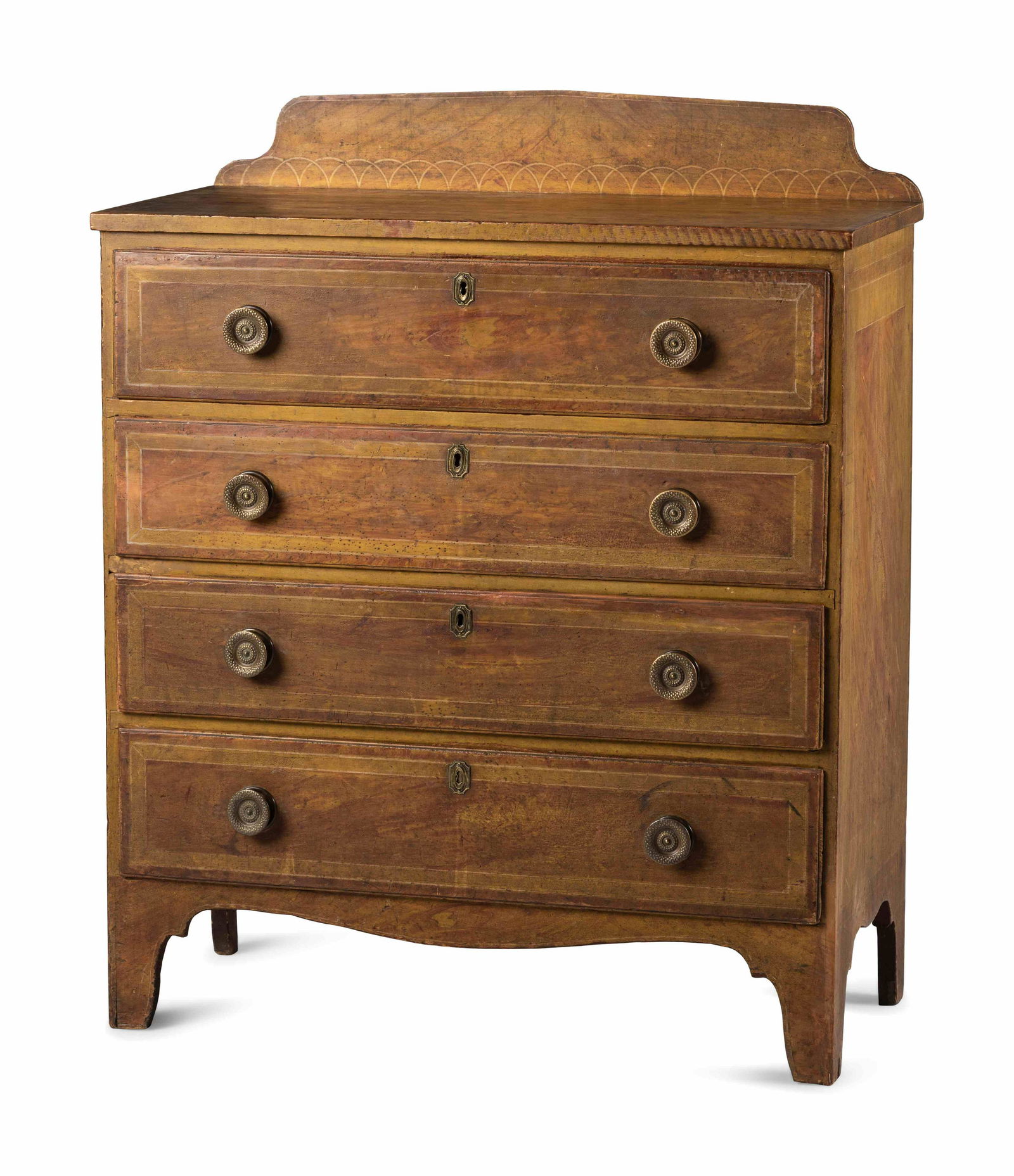 A New England Paint Decorated Chest of Drawers   (1 of 4)