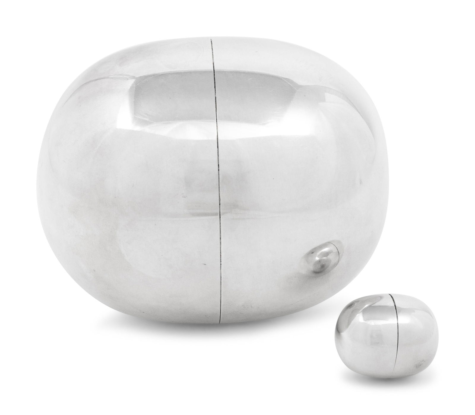 Two Piet Hein for Georg Jensen Silver Ellipse Eggs (1 of 3)