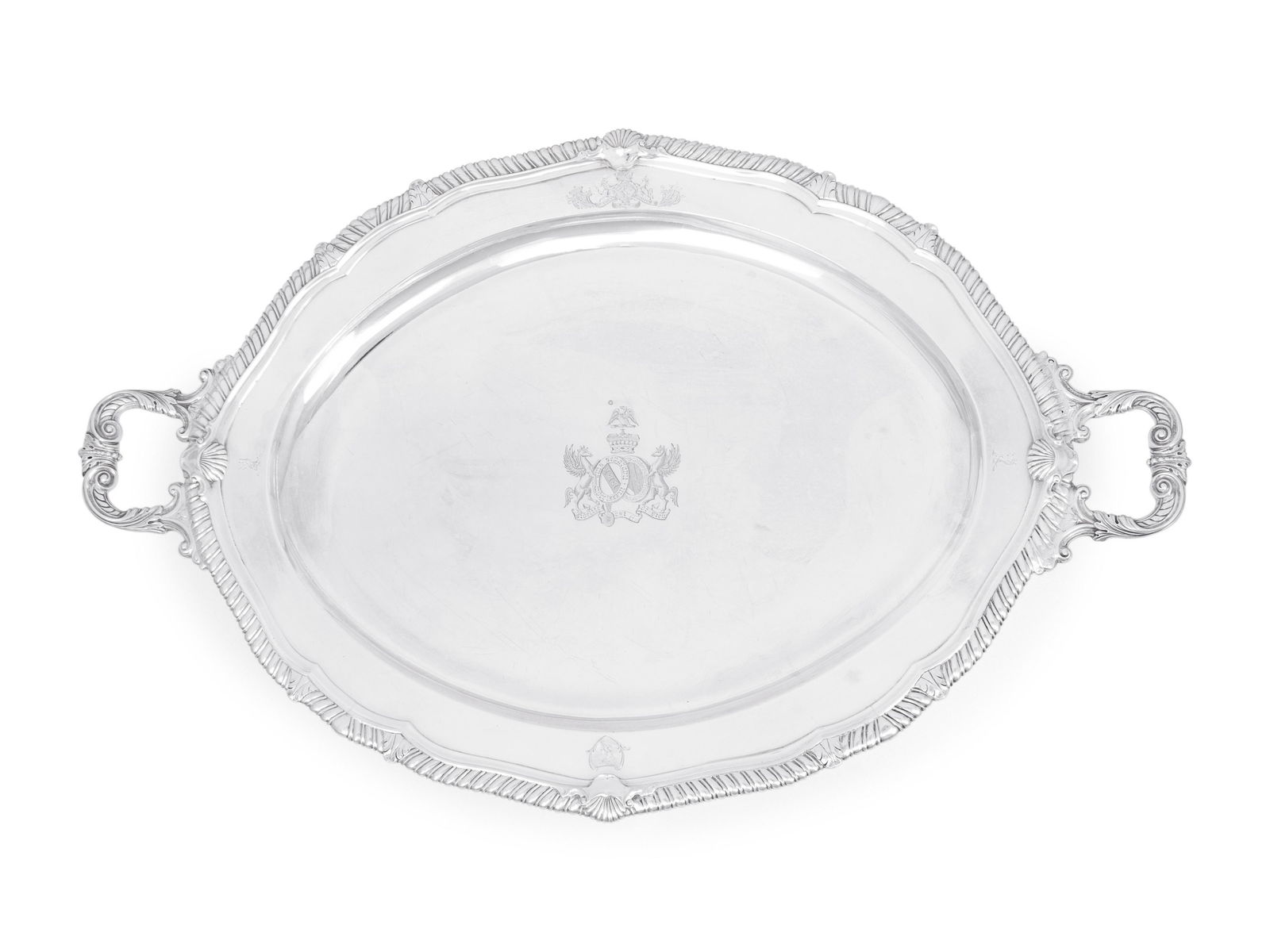 A George III Silver Serving Tray (1 of 5)