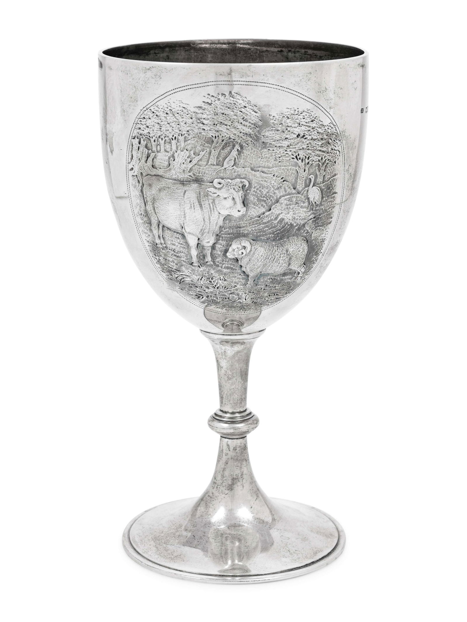 A Large Victorian Silver Chalice of Australian Interest (1 of 3)