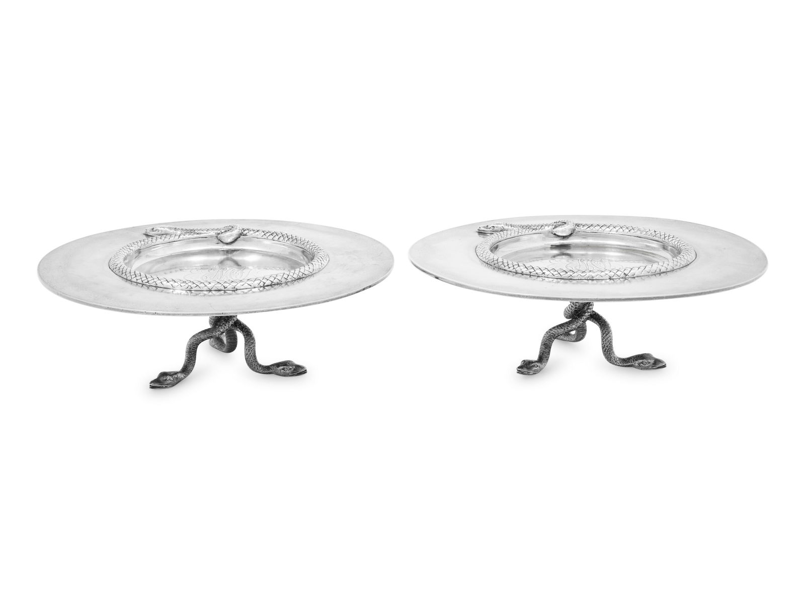 A Pair of American Silver-Gilt Tazze (1 of 4)