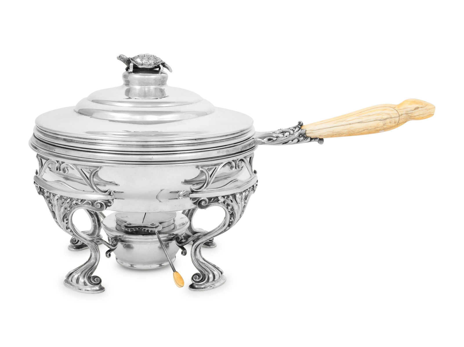 An Gorham Silver Terrapin Soup Covered Dish and Stand (1 of 7)