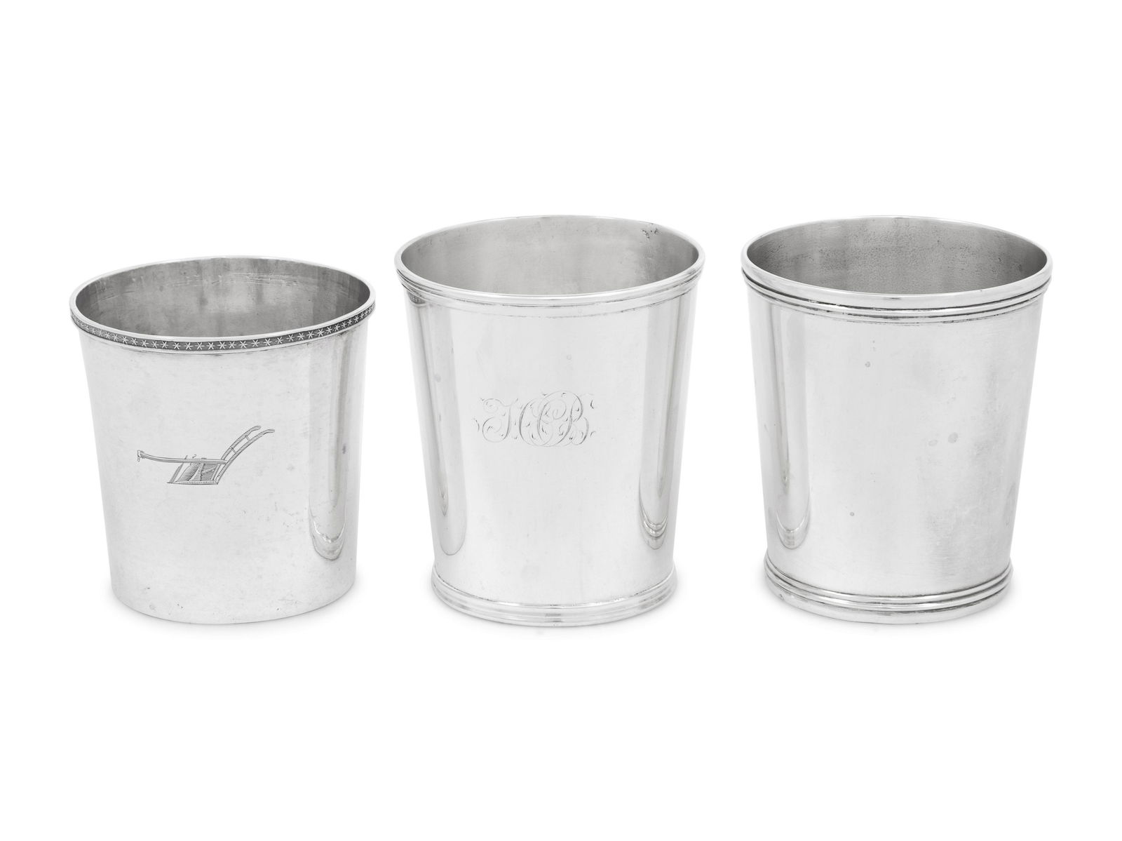 Three American Coin Silver Julep Cups (1 of 3)