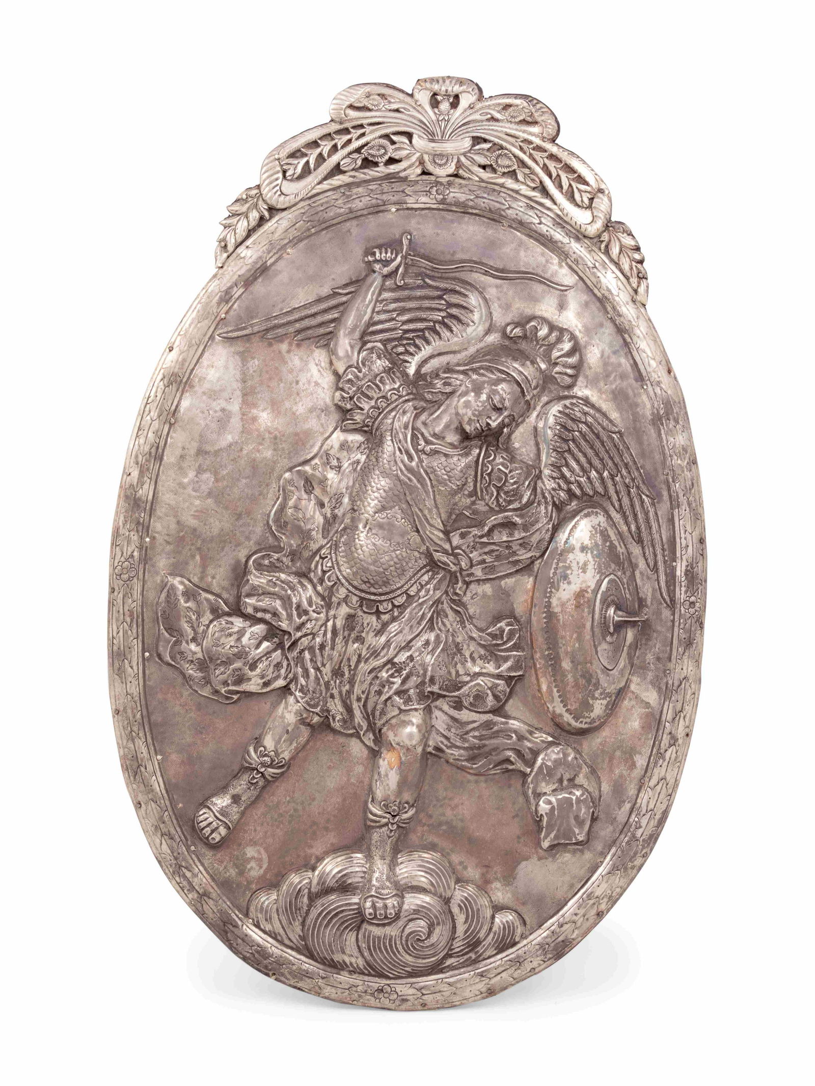 A Colonial Silver Wall Applique (1 of 4)