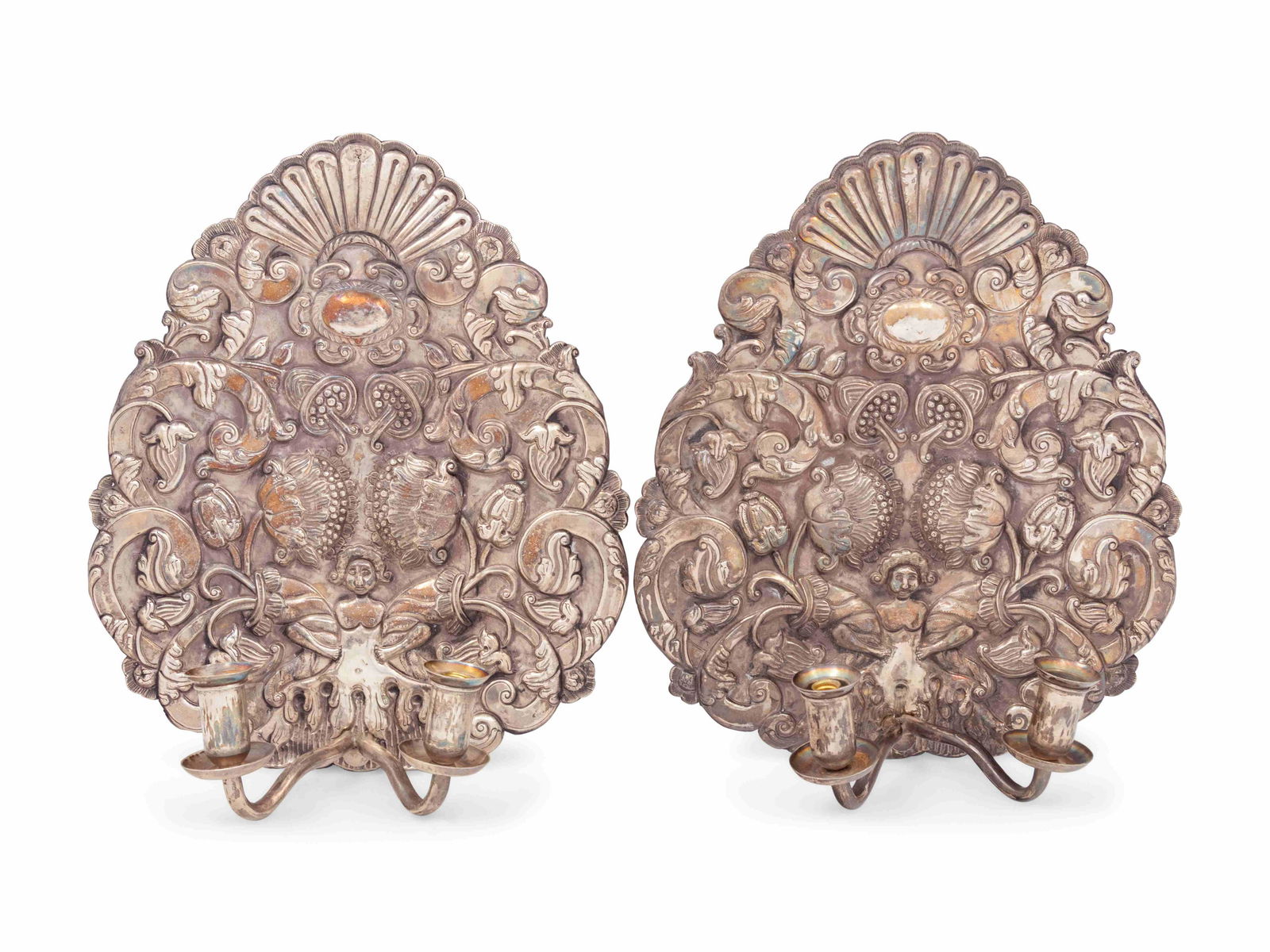 A Pair of Continental Two-Light Sconces (1 of 5)