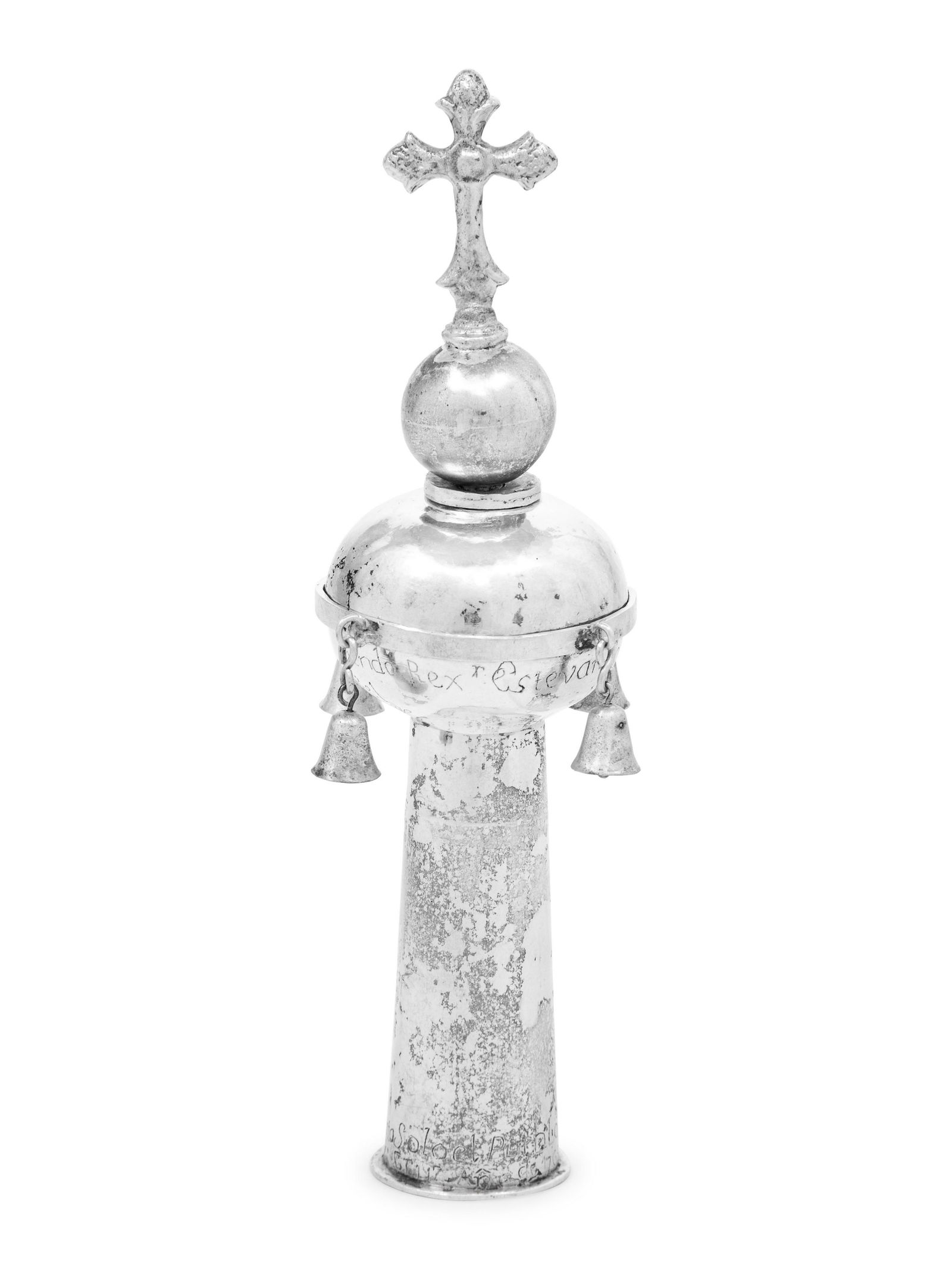 A Spanish Colonial Silver Processional Finial (1 of 4)