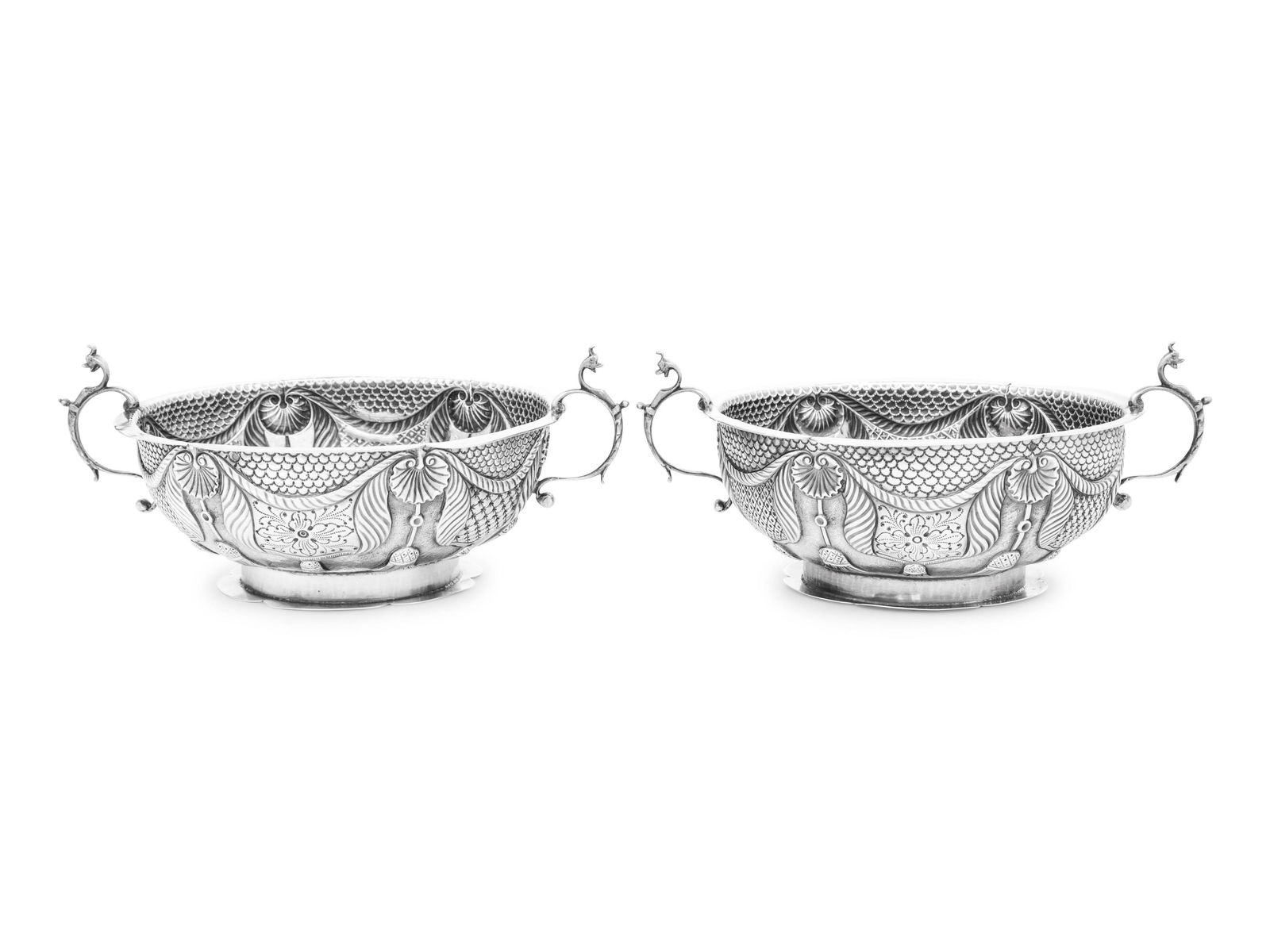 A Pair of Dutch Silver Sugar Bowls (1 of 4)