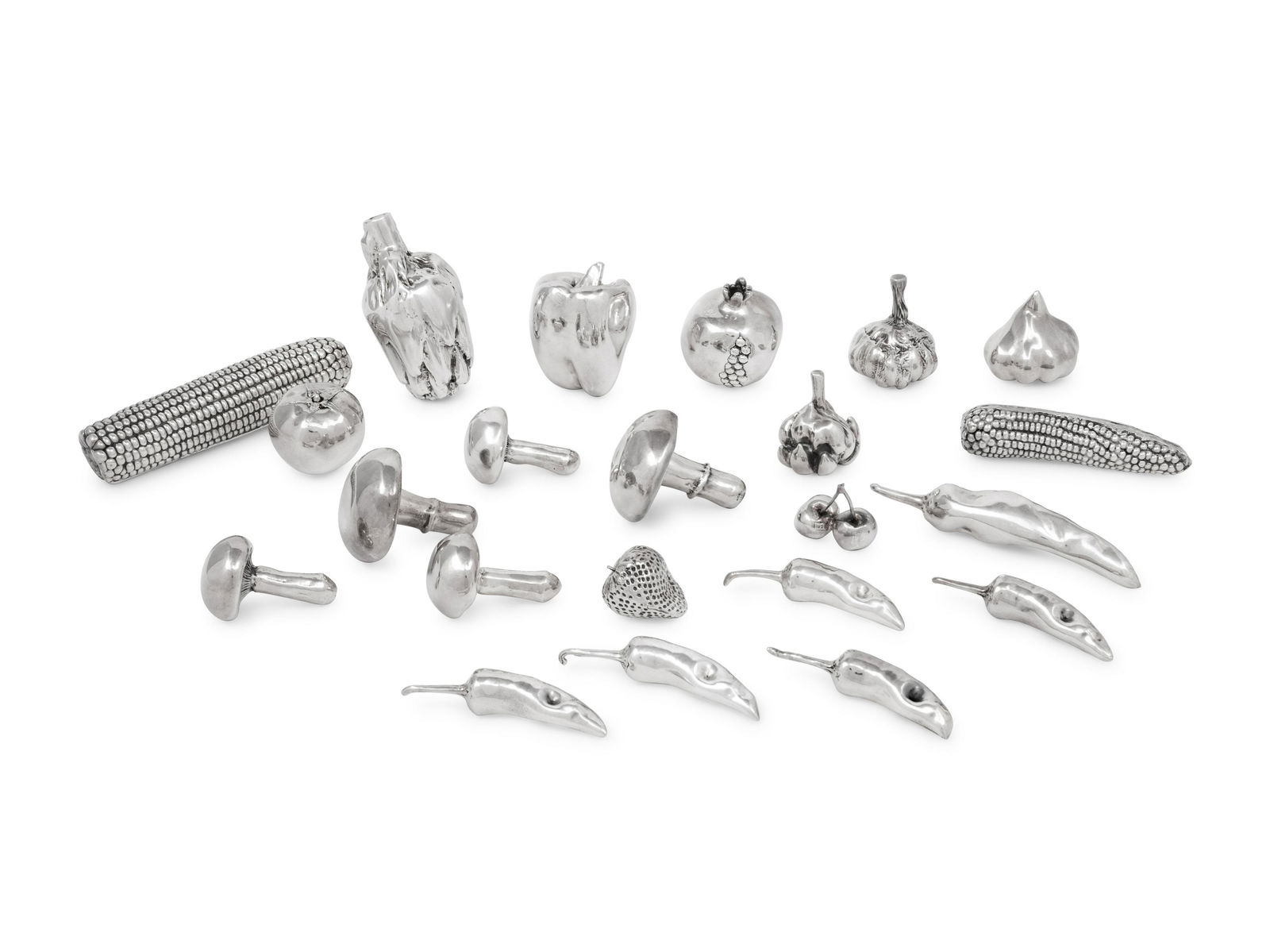 A Group of Twenty-One Israeli Silver Table Ornaments (1 of 6)