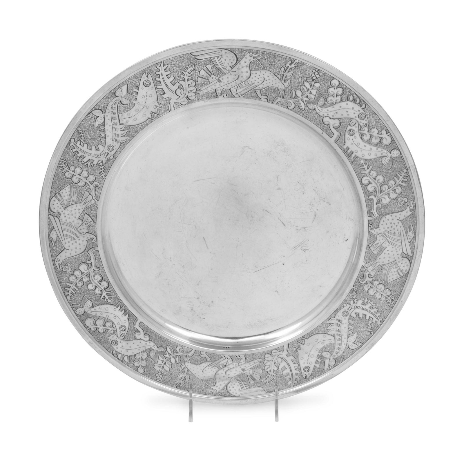 A Norwegian Silver Charger (1 of 3)