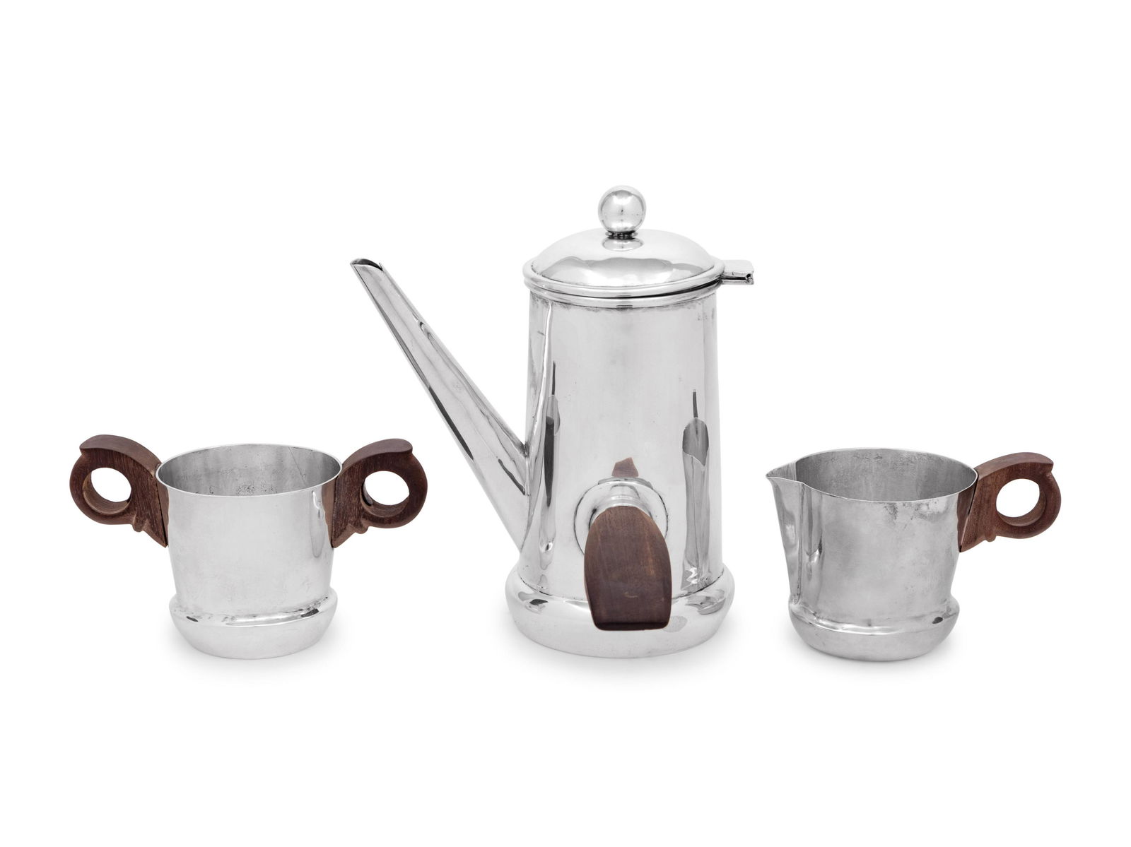 A William Spratling Silver Three Piece Coffee Service (1 of 4)