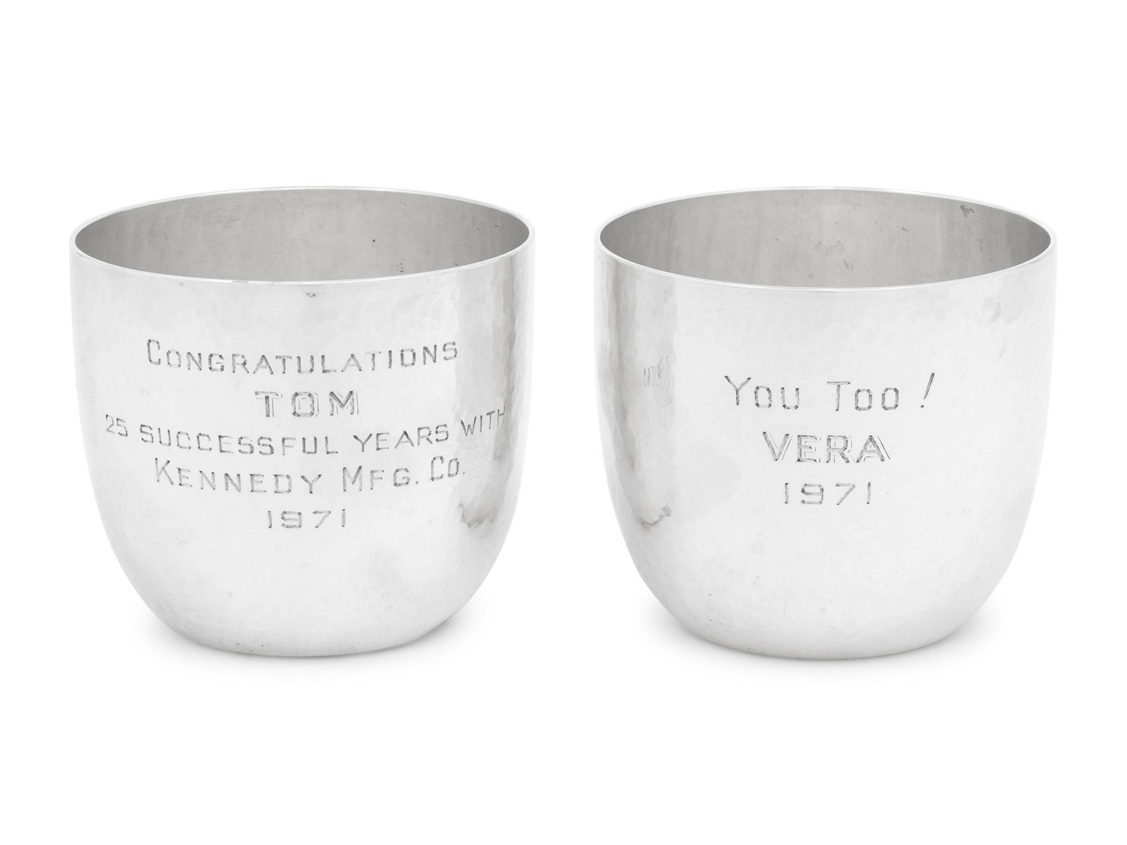 A Pair of American Silver Beakers (1 of 4)