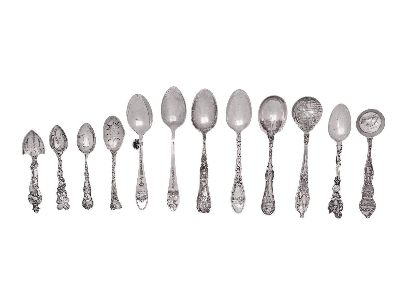 Eleven American Silver Souvenir Spoons (1 of 3)