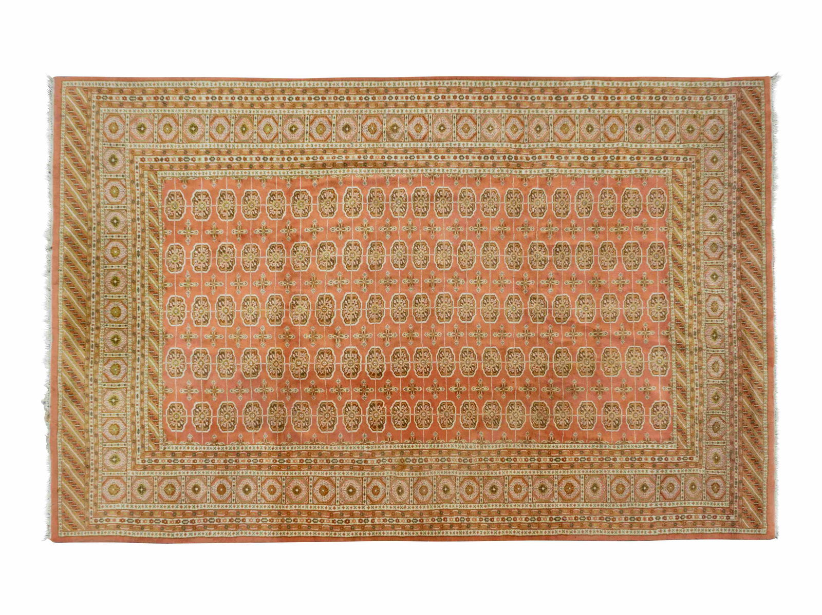 A Pakistani Bokhara Wool Rug  14 feet 5 inches x (1 of 2)
