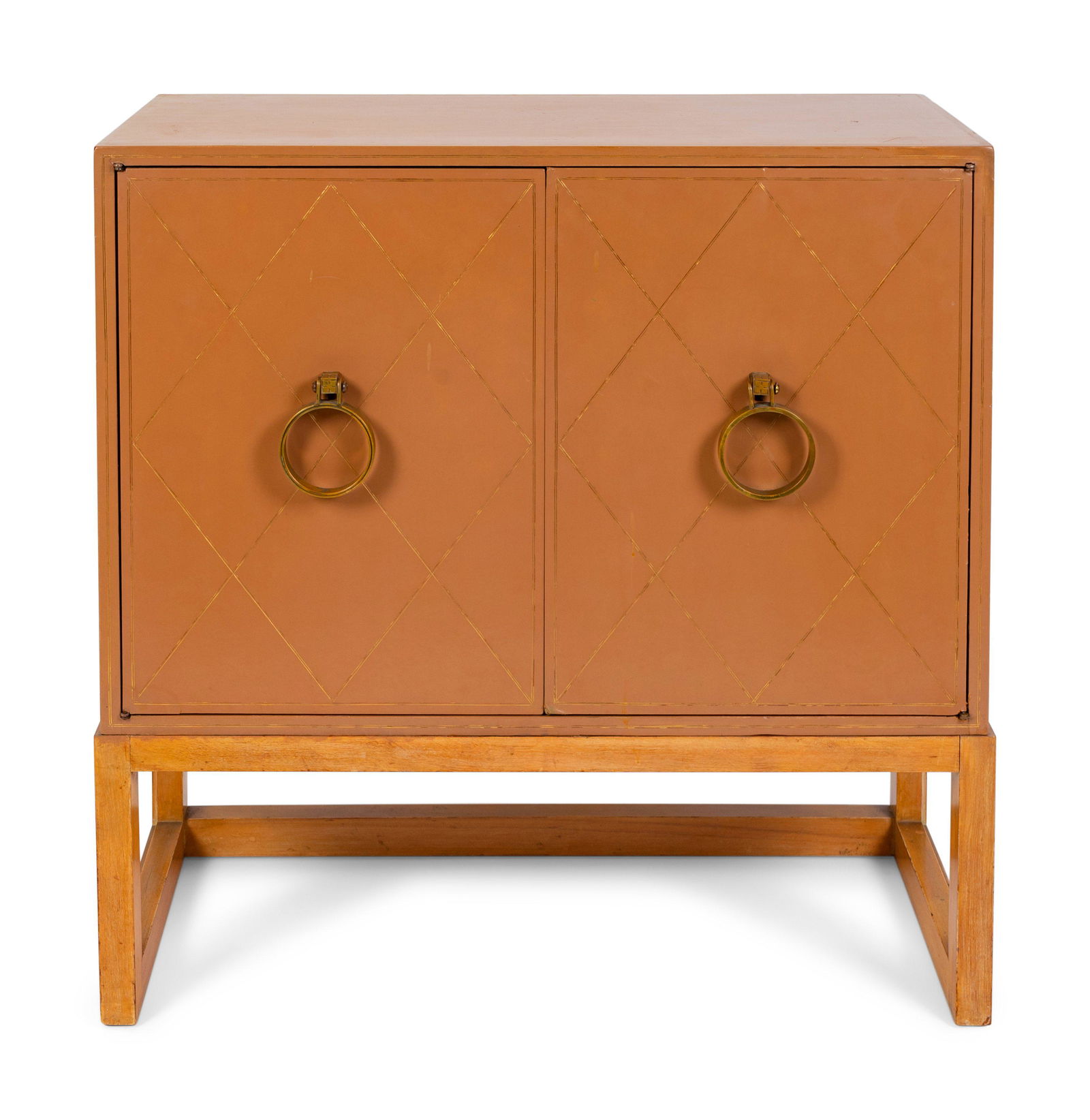 A Hollywood Regency Style Painted Cabinet Height 33 x (1 of 4)