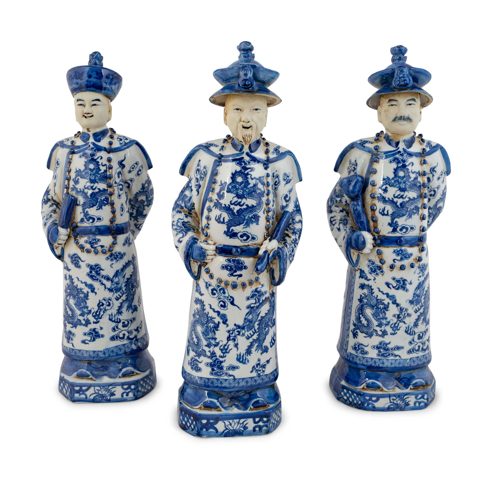 A Group of Three Chinese Blue and White Porcelain (1 of 6)