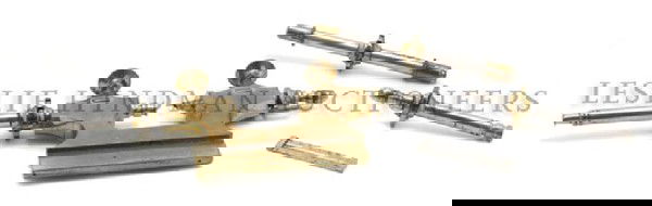 A French Cased Pivot Polisher-Jacot Tool, retailed by P: A French Cased Pivot Polisher-Jacot Tool, retailed by Pierre G. Bernard. Width of case 8 3/4 inches. Property from the Museum of Science and Industry, Chicago, Illinois