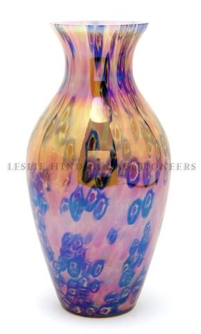 A Millefiori Glass Vase, Thomas Webb & Sons, Heigh: A Millefiori Glass Vase, Thomas Webb & Sons, of baluster form, with internal floral decoration. Height 11 1/4 inches. Property of a Private Southeast Michigan Collector