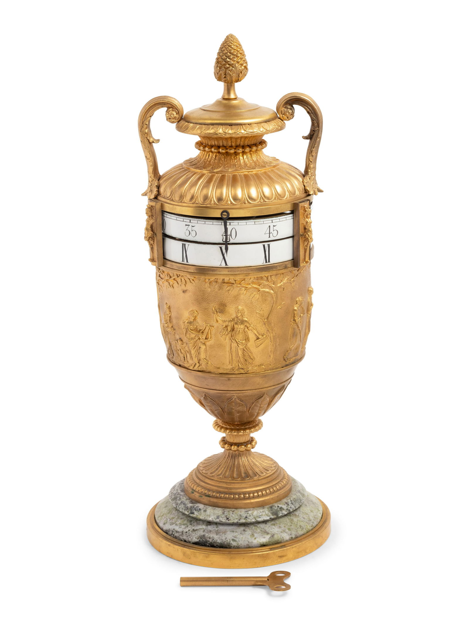 A Louis XVI Style Gilt Bronze Annular Clock (1 of 6)