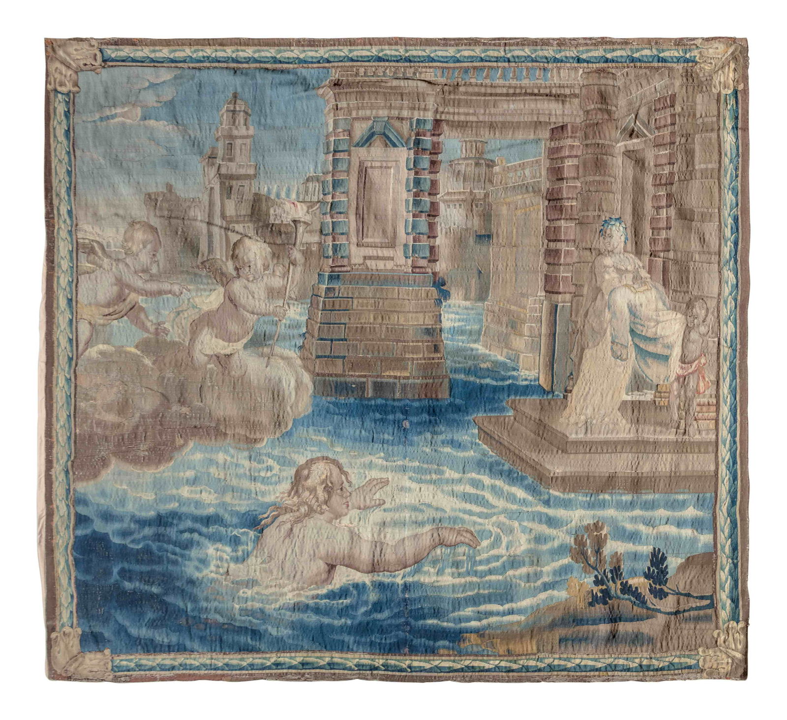 A Flemish Mythological Tapestry Depicting the Story of (1 of 6)