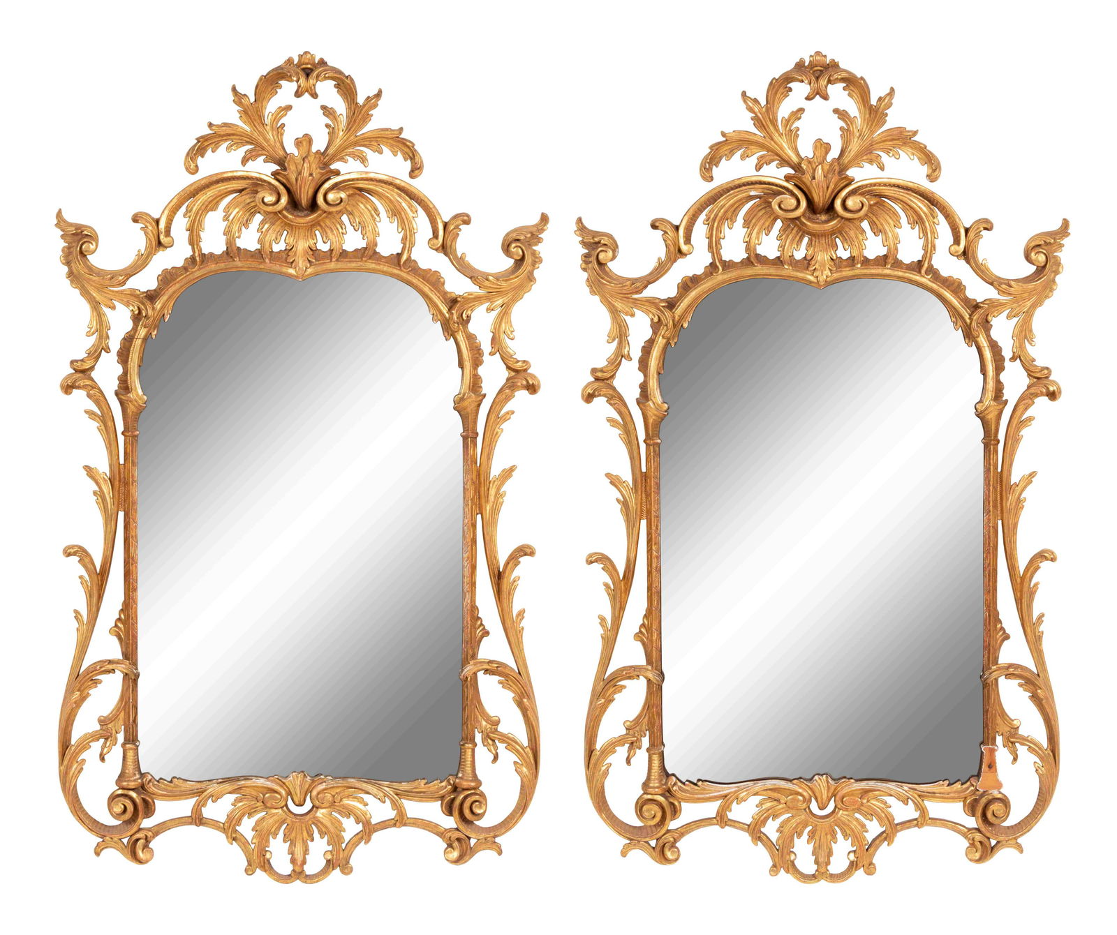 A Pair of George II Style Giltwood Mirrors (1 of 3)
