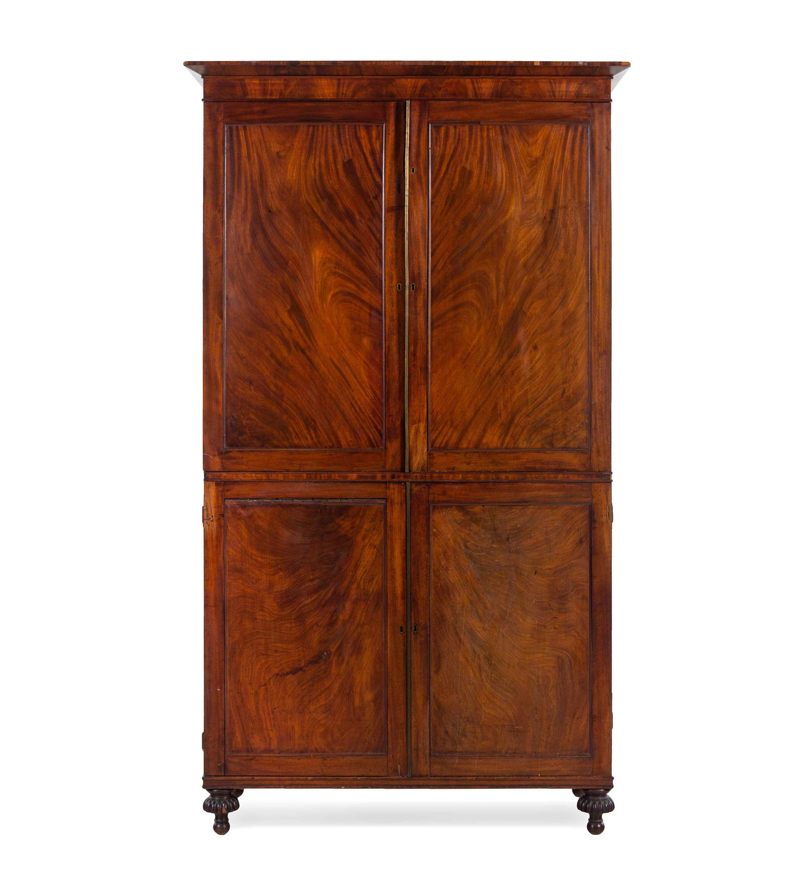 A George III Mahogany Linen Press (1 of 3)