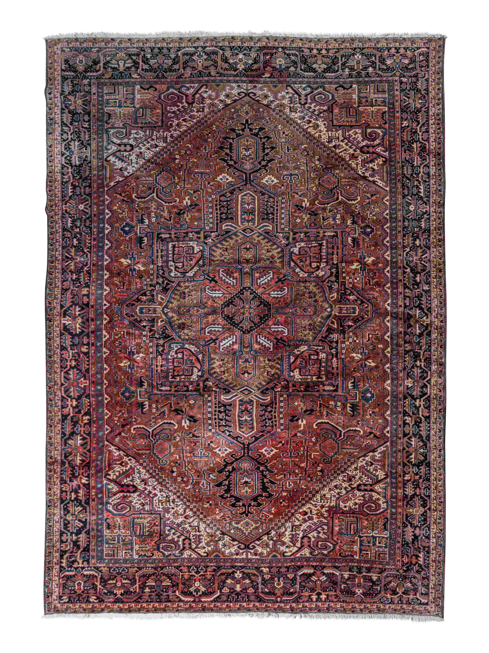 A Heriz Wool Rug: A Heriz Wool Rug Circa 1930 16 feet x 13 feet 6 inches. Property from a Private Collection, Bloomfield Hills, Michigan