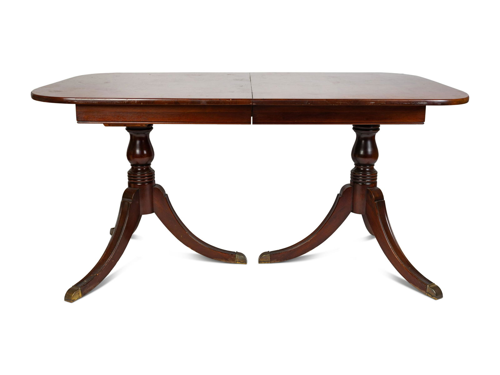 A Regency Style Mahogany Double-Pedestal Dining Table (1 of 2)