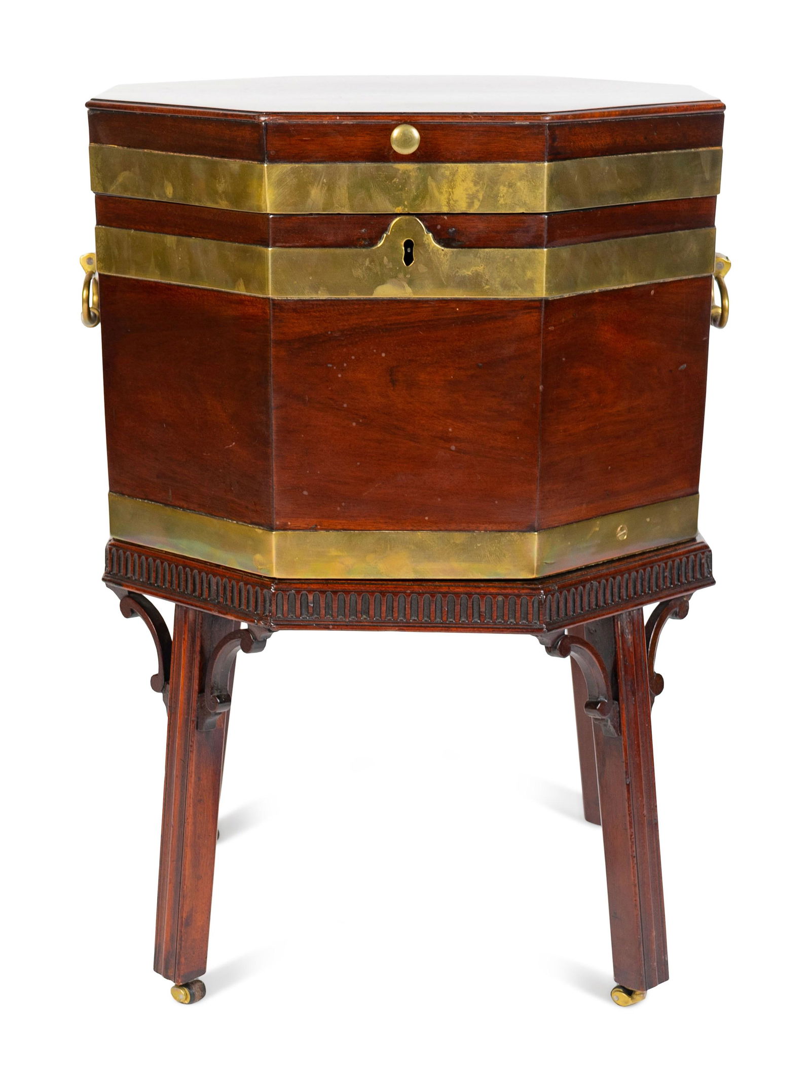 A George III Mahogany Octagonal CellaretteCirca 1780 (1 of 4)