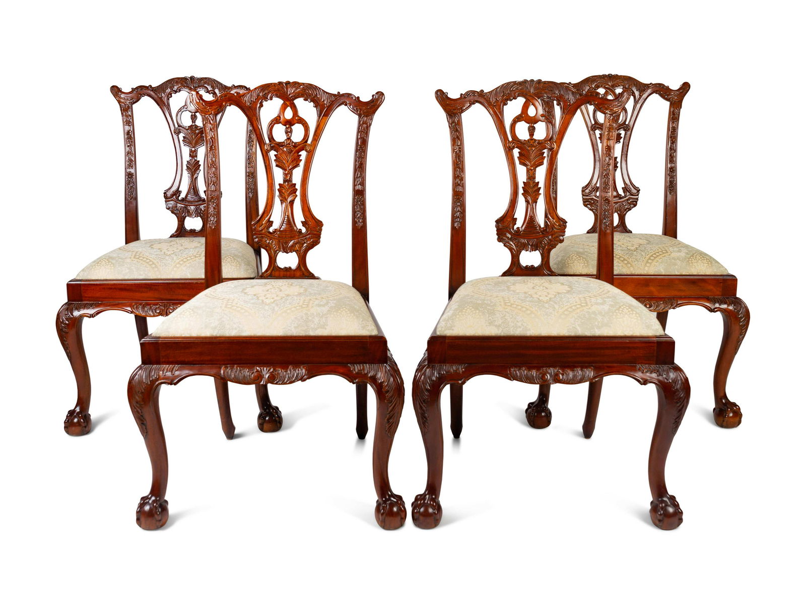 A Set of Four George III Style Mahogany Dining Chairs (1 of 5)