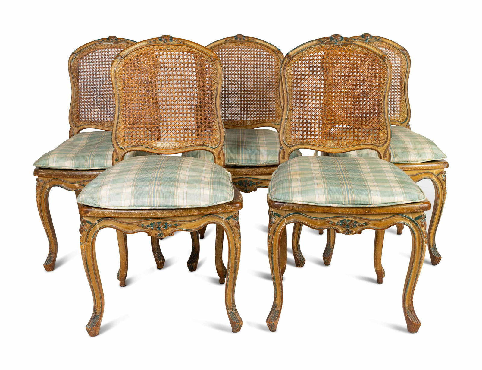 An Assembled Set of Ten French Provincial Painted (1 of 3)